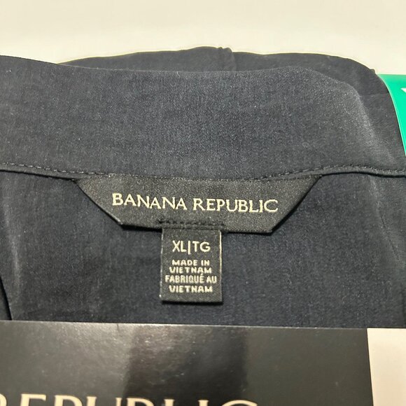 XL Black Satin Pajamas Banana Republic Coord Set - Picture 8 of 8